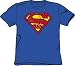 Search : Superman ACTION SHIELD Superhero Adult Royal Blue T-shirt