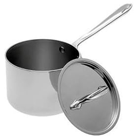 Click here to buy All Clad Stainless Steel 1.5 Quart Shallow Sauce Pan With Lid 5201.5 by All-Clad.