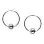 14mm Bali Hoop Earrings Sterling Silver