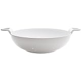 Zak Designs Luna Shallow Colander, 3-Quart, White