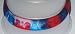 American Cutie Rubber Silicone Fashion Bracelet - Red, White, and Blue