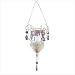 Distressed White Metal Hanging Votive Holder 33003