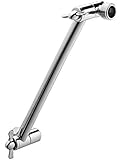 A-Flow™ Solid Brass Adjustable Shower Arm Extender - 10 inch, Universal Components, Chrome