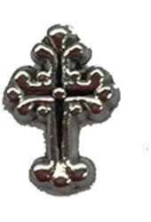 VINTAGE SILVER CROSS Floating Charm