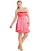 Ruby Rox Plus Size Strapless Bubble-Hem Dress Guava Juice 20W