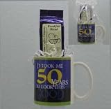 50 Years to Look This Good Mug - Festive 50th Birthday Coffee Mug Gift Set