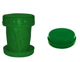 Flatterware GREEN Collapsible 12 oz Spring Memory Durable Lightweight Travel Cup-Greating for Travel,Camping and More!