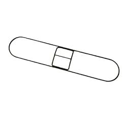 UNISAN Clip-On Dust Mop Frame, 36 Width x 5 Depth, Zinc Plated (1436)