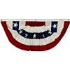 Valley Forge 3-Foot x 6-Foot Pleated Full Fan Flag With Stars Bunting