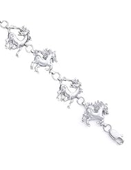 Sterling Silver Horse Bracelet