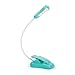 LuminoLite Rechargeable 7 LED Book Light, Reading Lights for Reading in Bed, 3000-6000K Dimmable 9 Brightness Levels, Up to 60 Hours Lighting. Perfect for Bookworms, Kids & Travel. (Tiffany Blue)