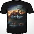 Harry Potter Deathly Hollows Hogwarts At War Adult T-shirt