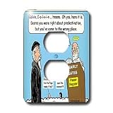 Rich Diesslins Funny Theology Cartoons - Calvin - Heaven Can Wait - Light Switch Covers - 2 plug outlet cover