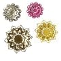 Tord Boontje Bright Times Etched Steel Votive Set of Four Spring Colors