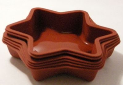 Kuchenform - Backform - Stern - 6 Stück - 100% 