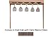 Wine Cellar Innovations Designer Series Collection Red Oak with Dark Walnut Stain Glass Rack 2x27x13-in.