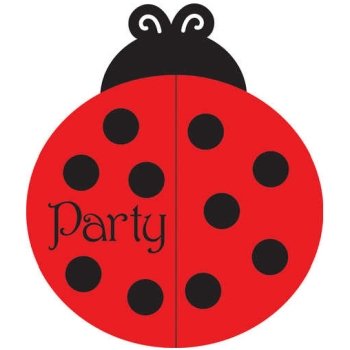 Ladybug Fancy Bulk Party Invitations (25ct)