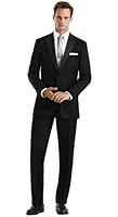 Calvin Klein Men's Barcelona Two Button Tuxedo Jacket Black Short