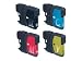 Brother LC1100 - Brother LC1100 Value Pack - Druckerpatrone - 1 x Schwarz, Gelb, Cyan, Magenta, LC-1100VALBP