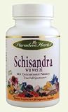 Paradise Herbs Schisandra Extract 10:1 Concentrate, 60 count