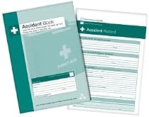 New , Safety First-Aid Accident Book Data Protection Compliant Required by Law Ref Q3200