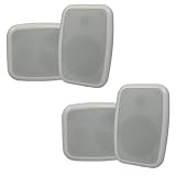 2 Pairs of New Indoor or Outdoor Weatherproof HD Mountable White Speakers 2TS525ODW