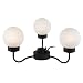 Royce Lighting RL5207/3-23 Umbrella Clip with Frosted Ribbed Glass, Oil-Rubbed Bronze