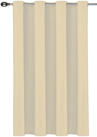 DSinterior Solid Thermal Insulated Blackout Curtain,1 Panel,52"63", Hay