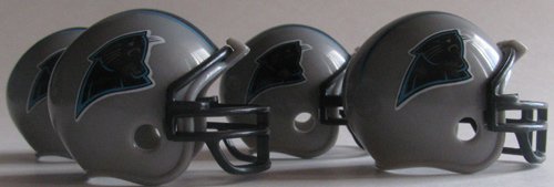 NFL Football Mini Helmets Carolina Panthers Vending Toys Pack of 4 They Are Great for on Cakes