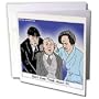 Rich Diesslins Funny General Cartoons - Three Stooges Don t Even Think About It - Greeting Cards-12 Greeting Cards with envelopes