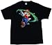 NINTENDO MARIO GALAXY GLITTER Licensed Black Cotton Tee