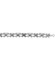 Sterling Silver Filigree Butterfly Bracelet