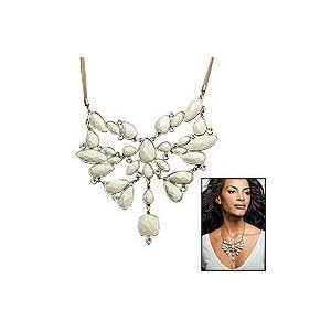Avon Faux Ivory Glam Statement Necklace Avon Faux Ivory Glam Statement Necklace