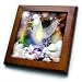 Transcending Spiritual Light - Bird - Dove Art - 8x8 Framed Tile