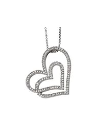 Diamond Heart Necklace 14K White Gold N/A