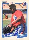 Marquis Grissom, Montreal Expos, 1990 Fleer Autographed Card