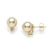 South Sea Golden Pearl Earrings with Diamonds in 14K Yellow Gold