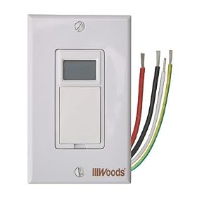 Woods 59028 Programmable Timer Switch, Light Almond by Coleman Cable