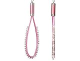 Universal Cell Phone Charm Strap Hot Pink Diamond Necklace