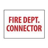 31q2tpiUGgL. SL160  Fire Safety Sign   Fire Department Connector   Plastic