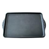 Swiss Diamond Pressure Cast Aluminum Non Stick Double Burner Griddle, Grey, 17-Inch by 11-Inch