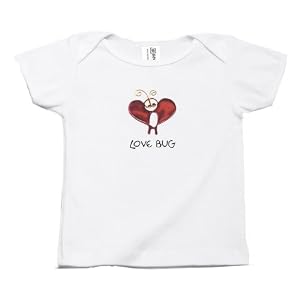 Kee-Ka Organic S/S Lap Tee Love Bug, 12-18 Months