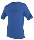 ONeill Wetsuits Basic Skins Rash Tee, Royal, Large