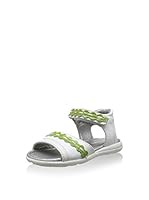 Billowy Sandalias planas (Blanco / Pistacho)