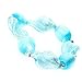 Murano Glass Turquoise and Silver Adjustable Bracelet