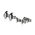 Funny Penguin Mens Formal Set of Cufflinks & Studs