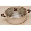 12.5"Concord Stainless Steel Low Stock Pot Casserole Skillets Cookware