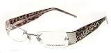 AUTHENTIC DOLCE&GABBANA EYEGLASSES DG 1102 LEOPARD & SILVER 077