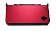 DSi XL Alunminum Metallic Armor Hard Case XL with Screen Protective Filter - Rose Red