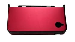 DSi XL Alunminum Metallic Armor Hard Case XL with Screen Protective Filter - Rose Red
